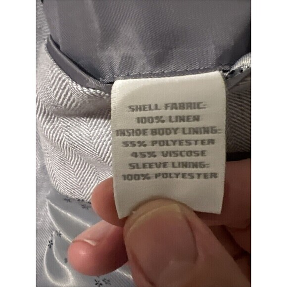 Murano‎ Baird McNutt Linen Sport Coat Mens Size XL Gray  $225 - Picture 12 of 12
